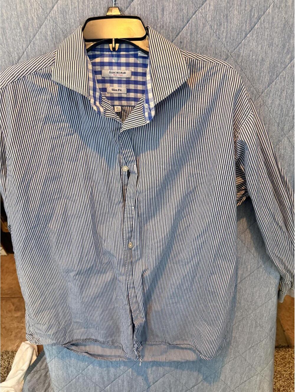 Isaac Mizrahi Slim Fit Men's Dress Shirt